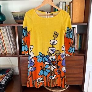 J. Crew Camo de Fiori 100% Merino Wool Sweater